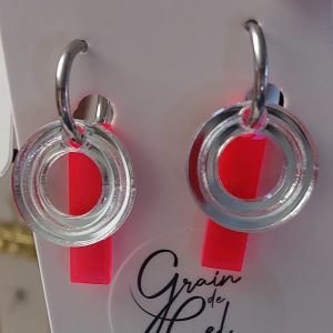 Créoles éphémères - Tube orange fluo