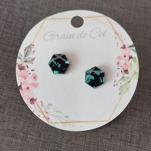 Boucles d'oreilles MICRO - Pépites turquoises