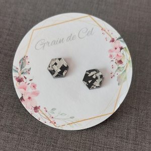 Boucles d'oreilles MICRO - Pépites argentées
