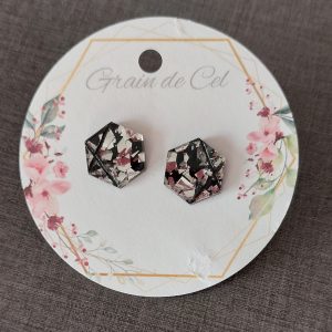 Boucles d'oreilles MINI - Pépites argentées