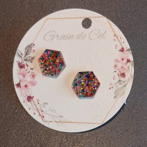 Boucles d'oreilles MINI - Arlequin