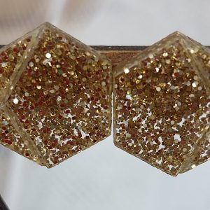 Boucles d'oreilles MINI - Paillettes dorées