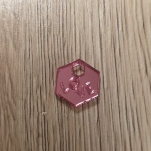 Hexagone Addict - LOVE X1 - miroir rose