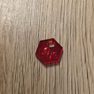 Hexagone Addict - LOVE X1 - miroir rouge