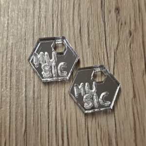 Hexagone Addict - MUSIC X2 - miroir argenté