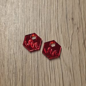 Hexagone Addict - LOVE X2 - miroir rouge