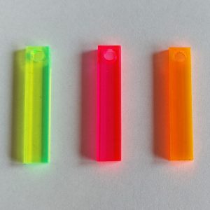Rectangles fluo : les grands (3,2 cm) en orange